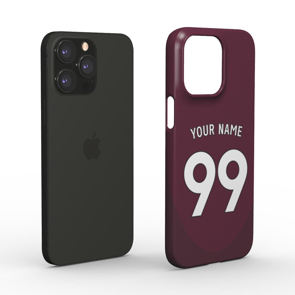 Aston Villa - 2024/25 - Home Kit - Personalised Hard Shell Phone Case - TIFO CASES