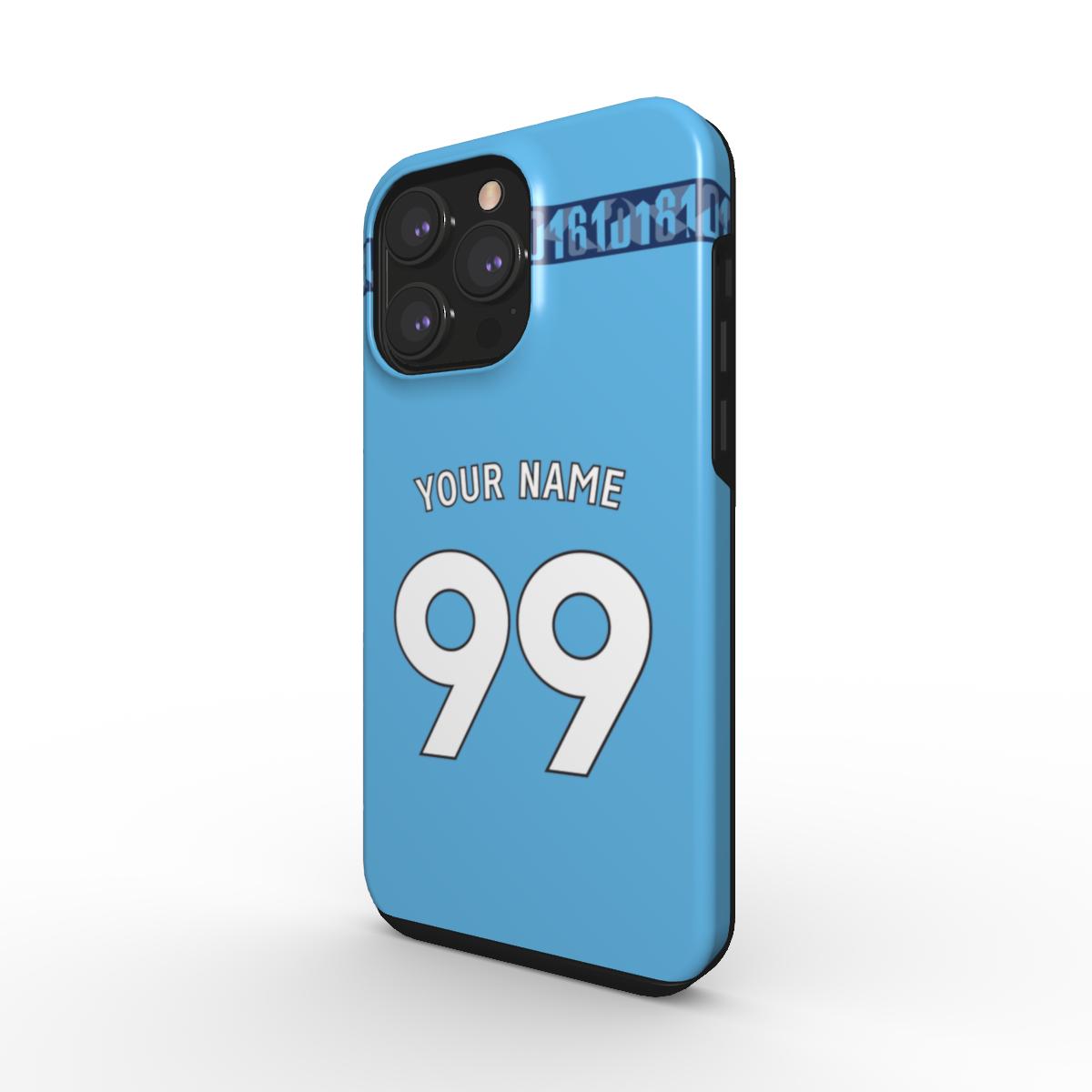 Manchester City - 2024/25 - Home Kit - Personalised Dual Layer Phone Case - TIFO CASES