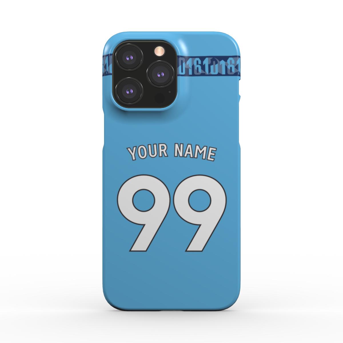 Manchester City - 2024/25 - Home Kit - Personalised Hard Shell Phone Case - TIFO CASES