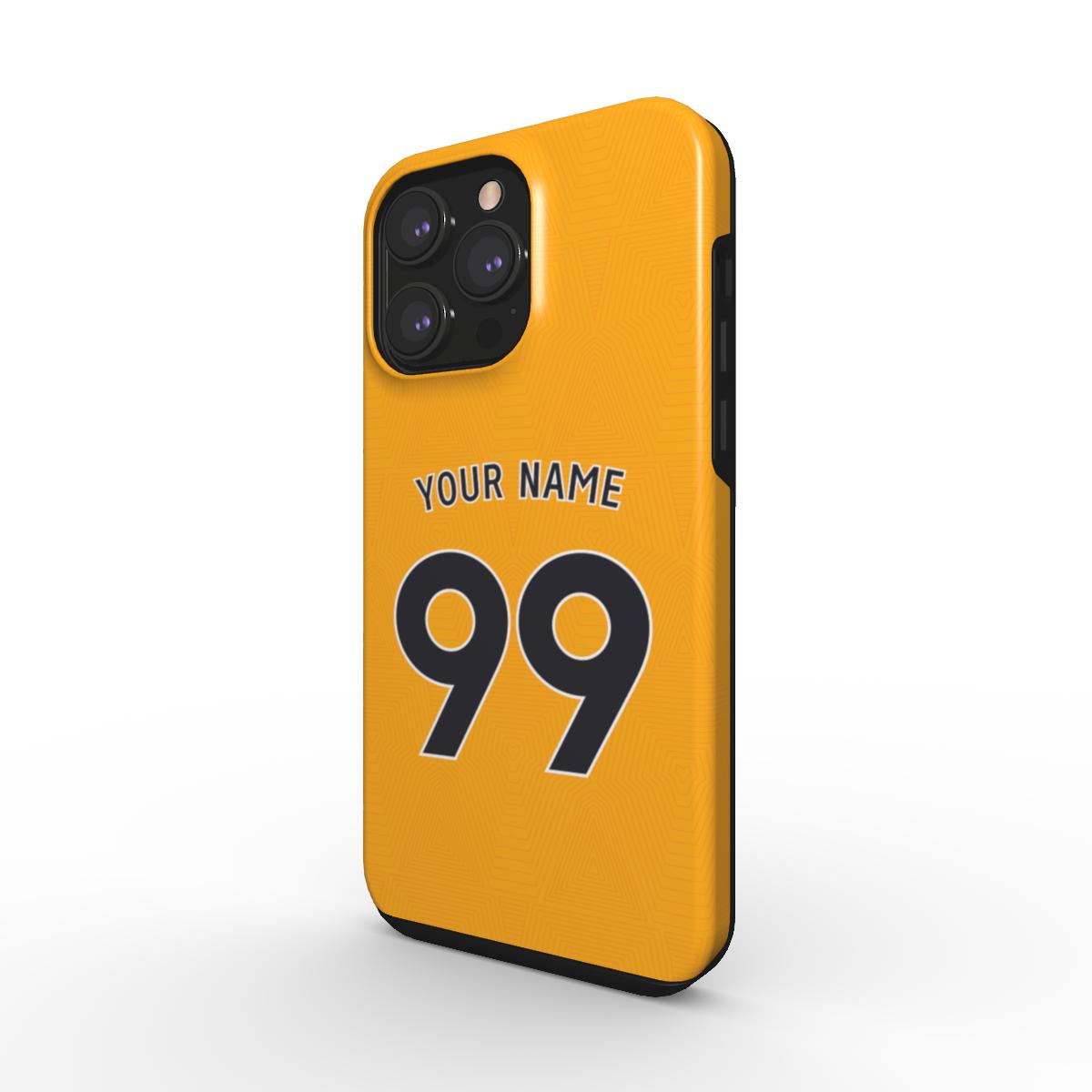 Wolverhampton Wanderers - 2024/25 - Home Kit - Personalised Dual Layer Phone Case - TIFO CASES