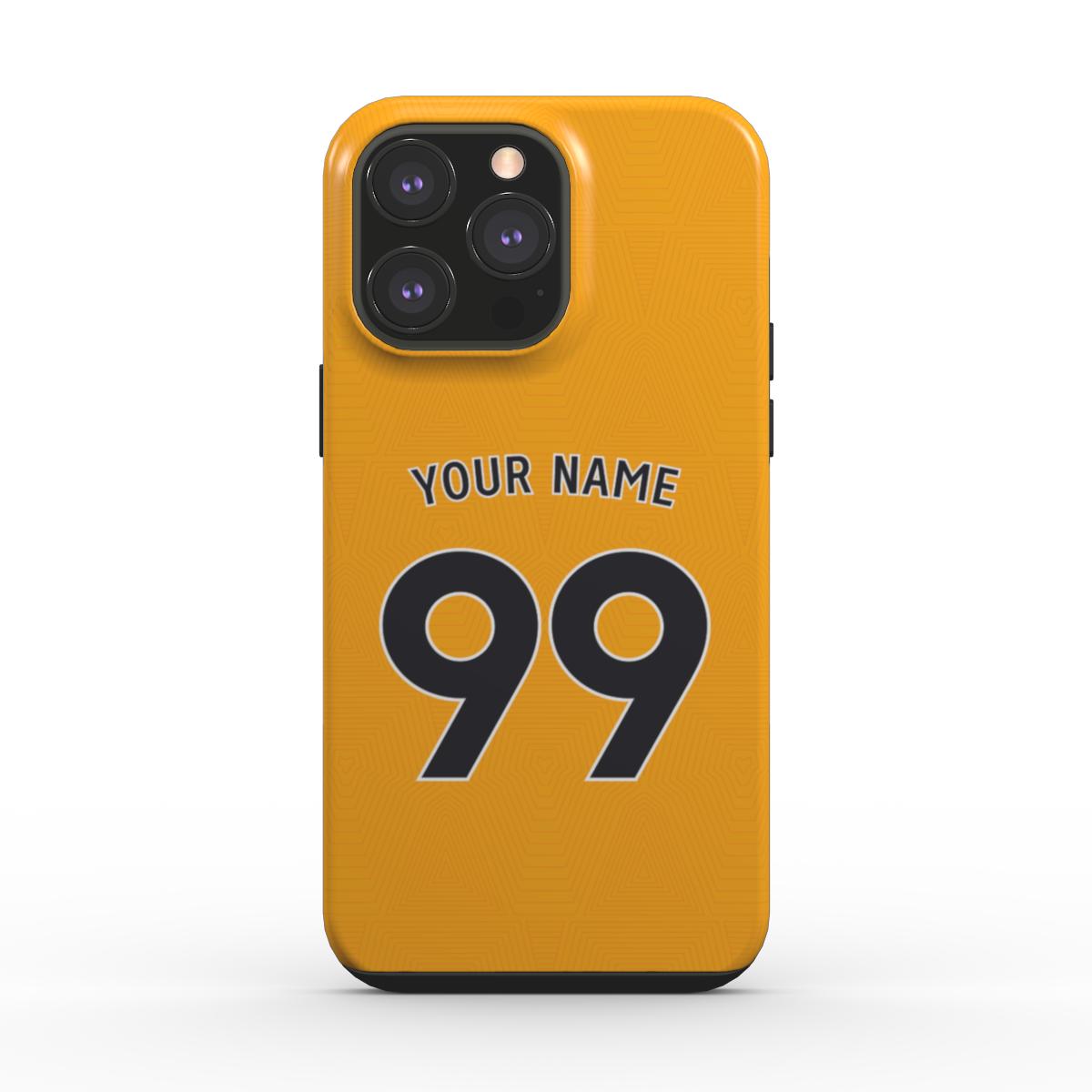 Wolverhampton Wanderers - 2024/25 - Home Kit - Personalised Dual Layer Phone Case - TIFO CASES