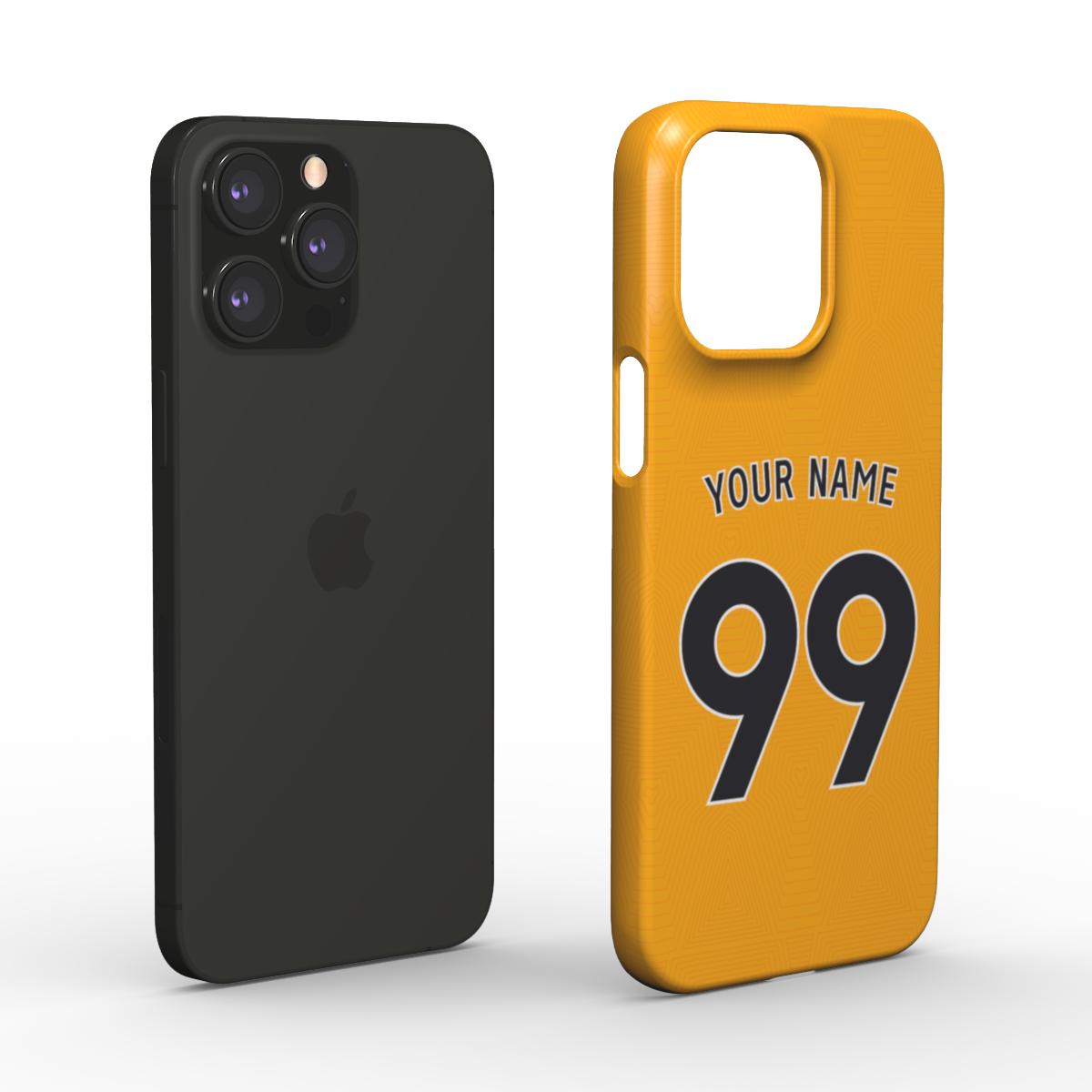 Wolverhampton Wanderers - 2024/25 - Home Kit - Personalised Hard Shell Phone Case - TIFO CASES