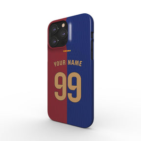 Barcelona - 2024/25 - Home Kit - Personalised Hard Shell Phone Case - TIFO CASES