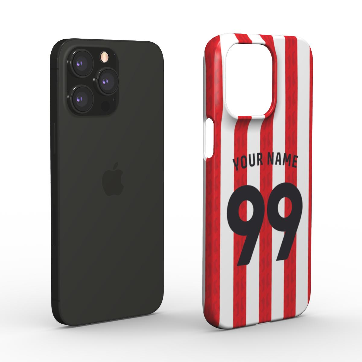 Sunderland - 2024/25 - Home Kit - Personalised Hard Shell Phone Case