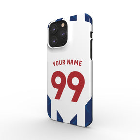 West Bromwich Albion - 2024/25 - Home Kit - Personalised Hard Shell Phone Case