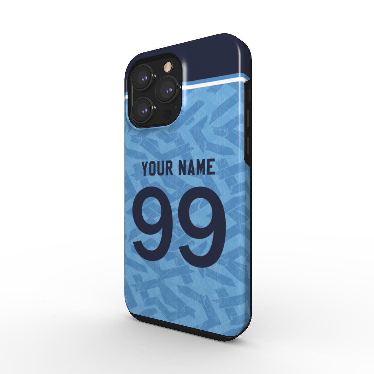 Manchester City - 1991/93 - Home Kit - Personalised Dual Layer Phone Case