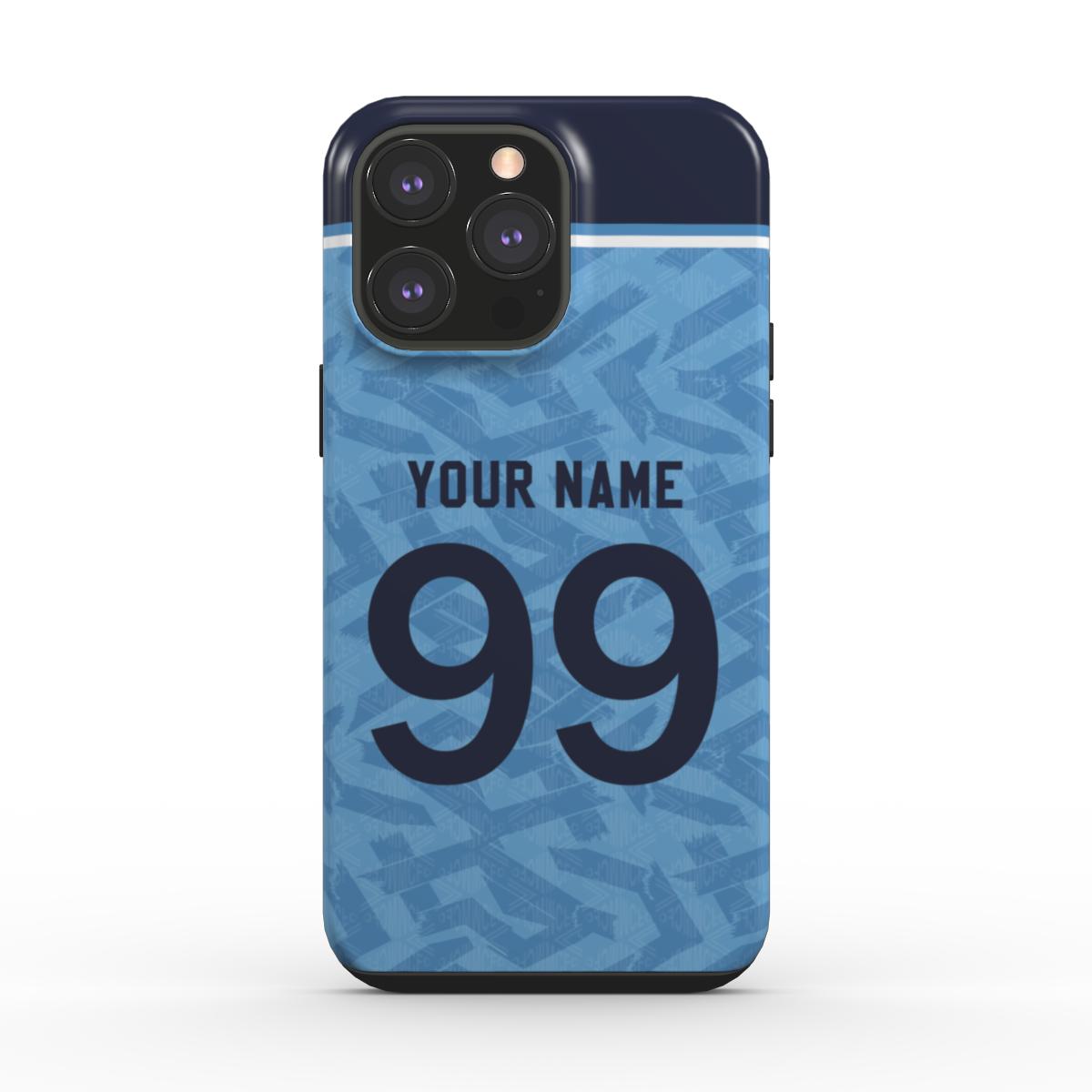 Manchester City - 1991/93 - Home Kit - Personalised Dual Layer Phone Case