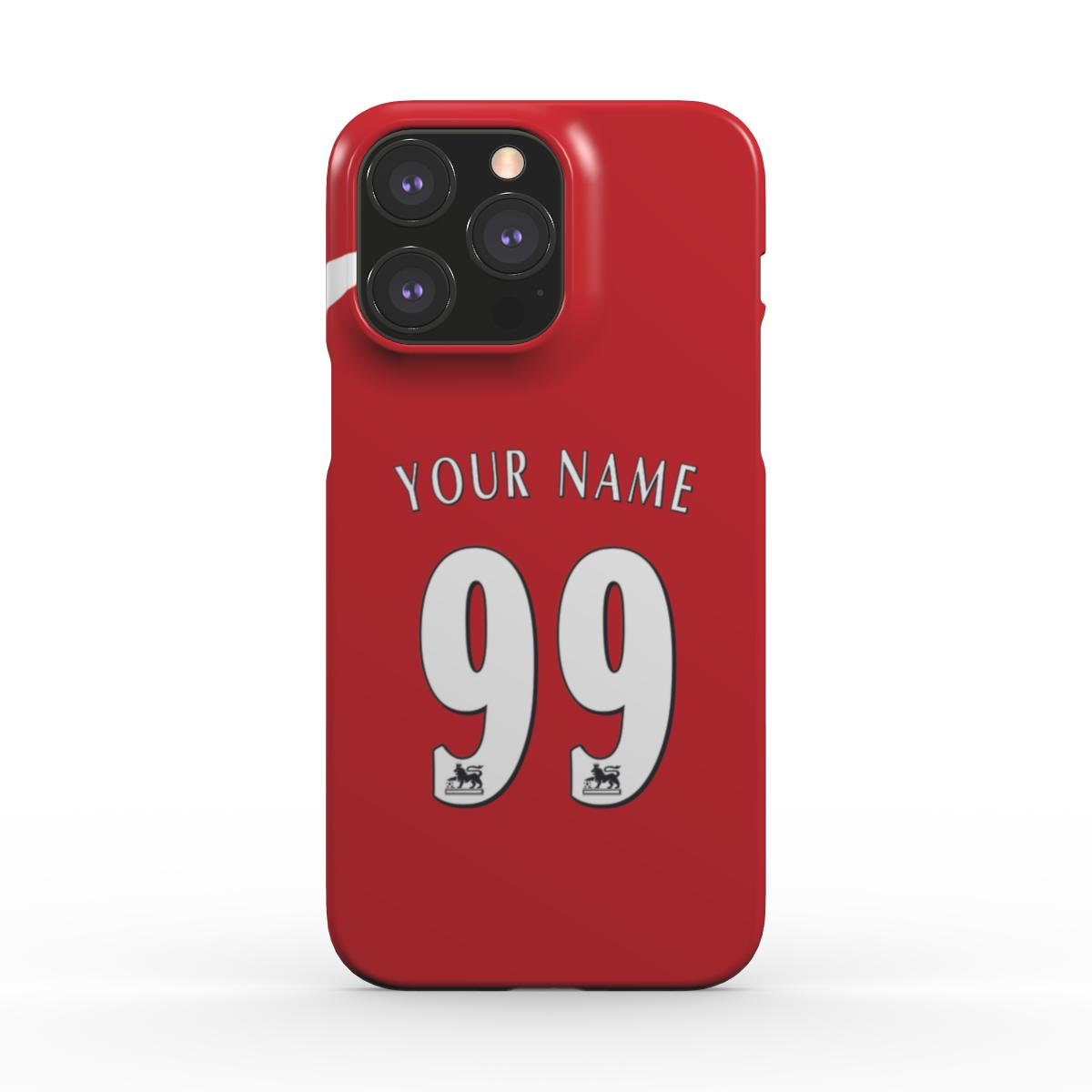 Manchester United - 2004/05 - Home Kit - Personalised Hard Shell Phone Case