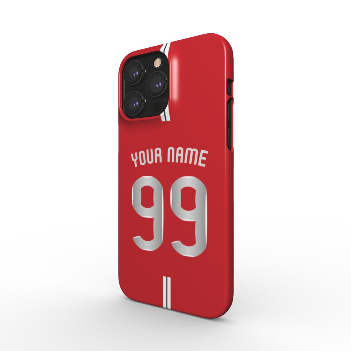 Manchester United - 2008 - Home Kit - Personalised Hard Shell Phone Case