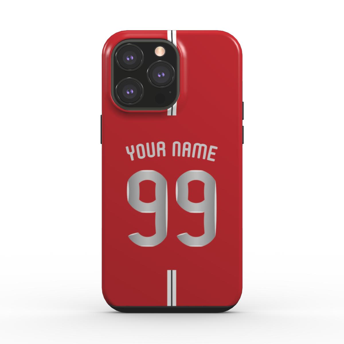 Manchester United - 2008 - Home Kit - Personalised Dual Layer Phone Case