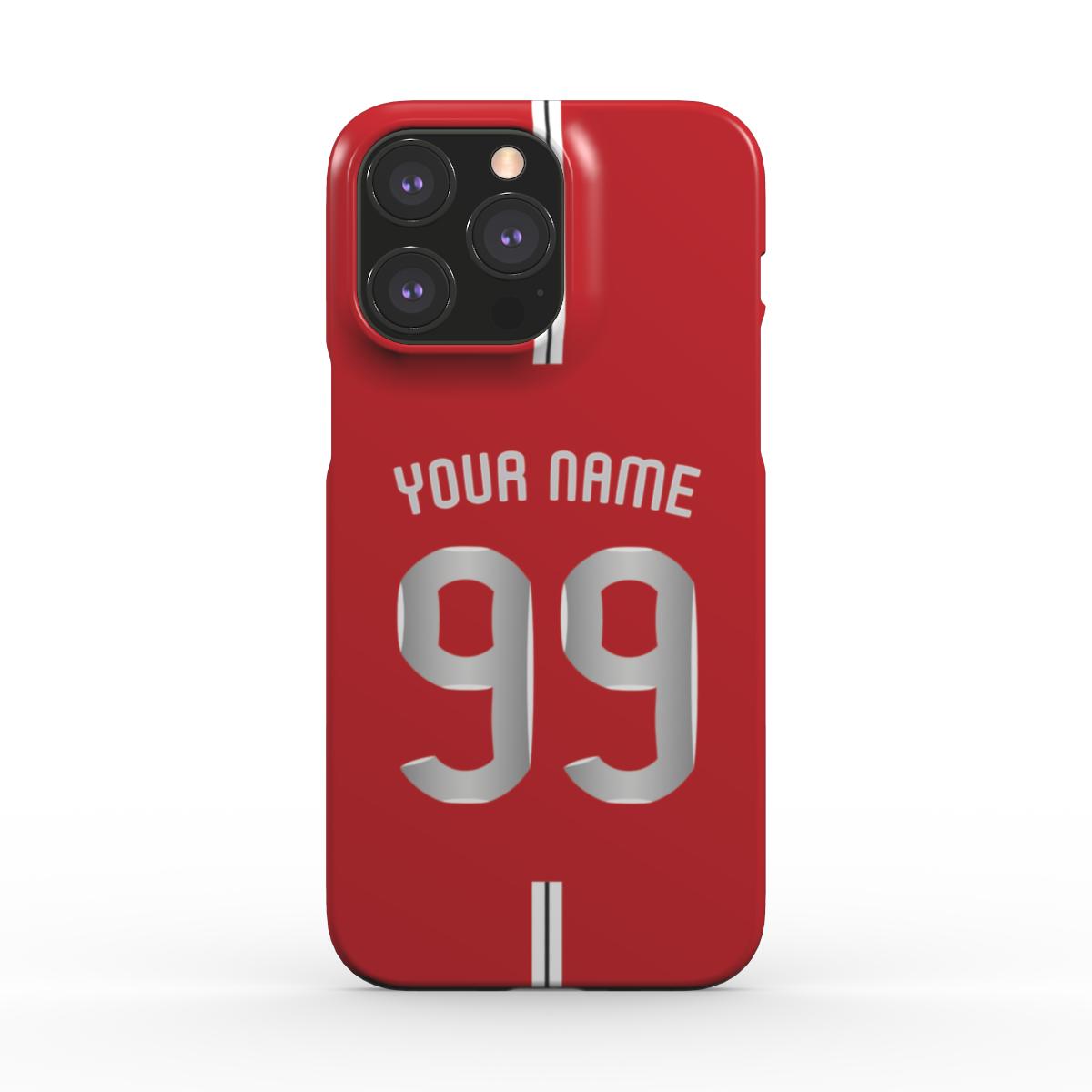 Manchester United - 2008 - Home Kit - Personalised Hard Shell Phone Case